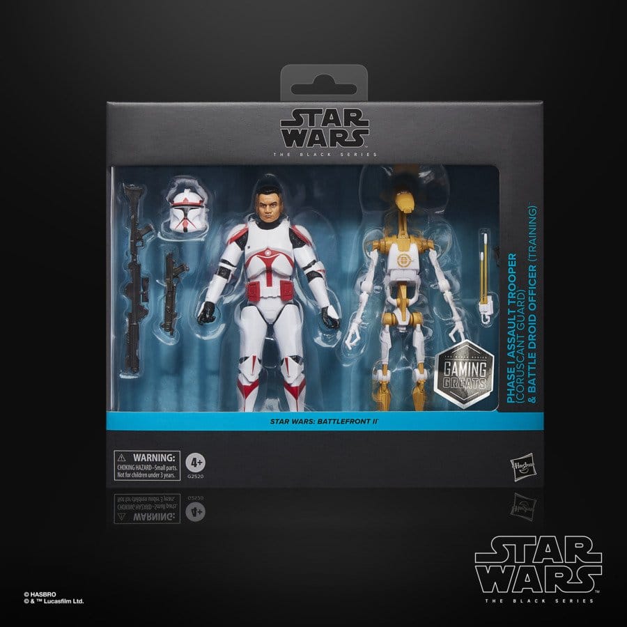 Star Wars: Battlefront II Black Series Action Figure 2-Pack Phase I Assault Trooper & Battle Droid Officer 15 cm