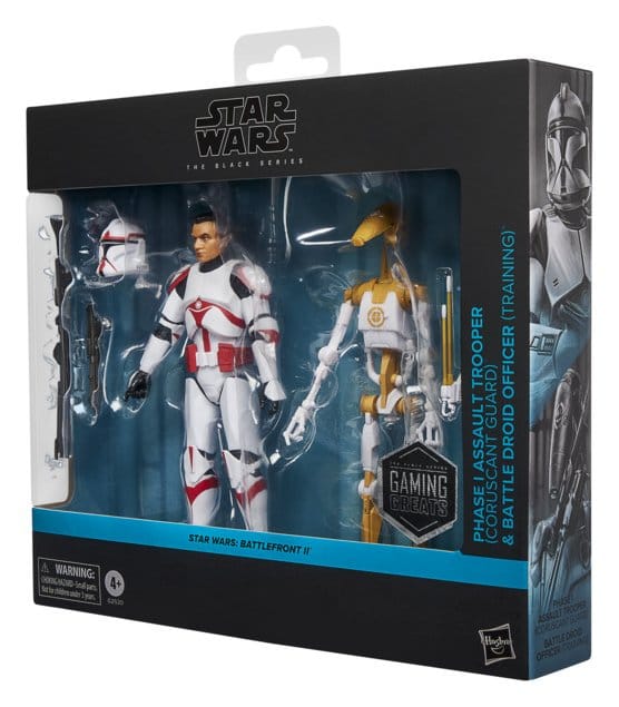 Star Wars: Battlefront II Black Series Action Figure 2-Pack Phase I Assault Trooper & Battle Droid Officer 15 cm