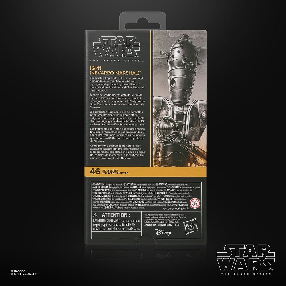 Star Wars: The Mandalorian Black Series Action Figure IG-11 (Nevarro Marshal) 15 cm - Damaged packaging