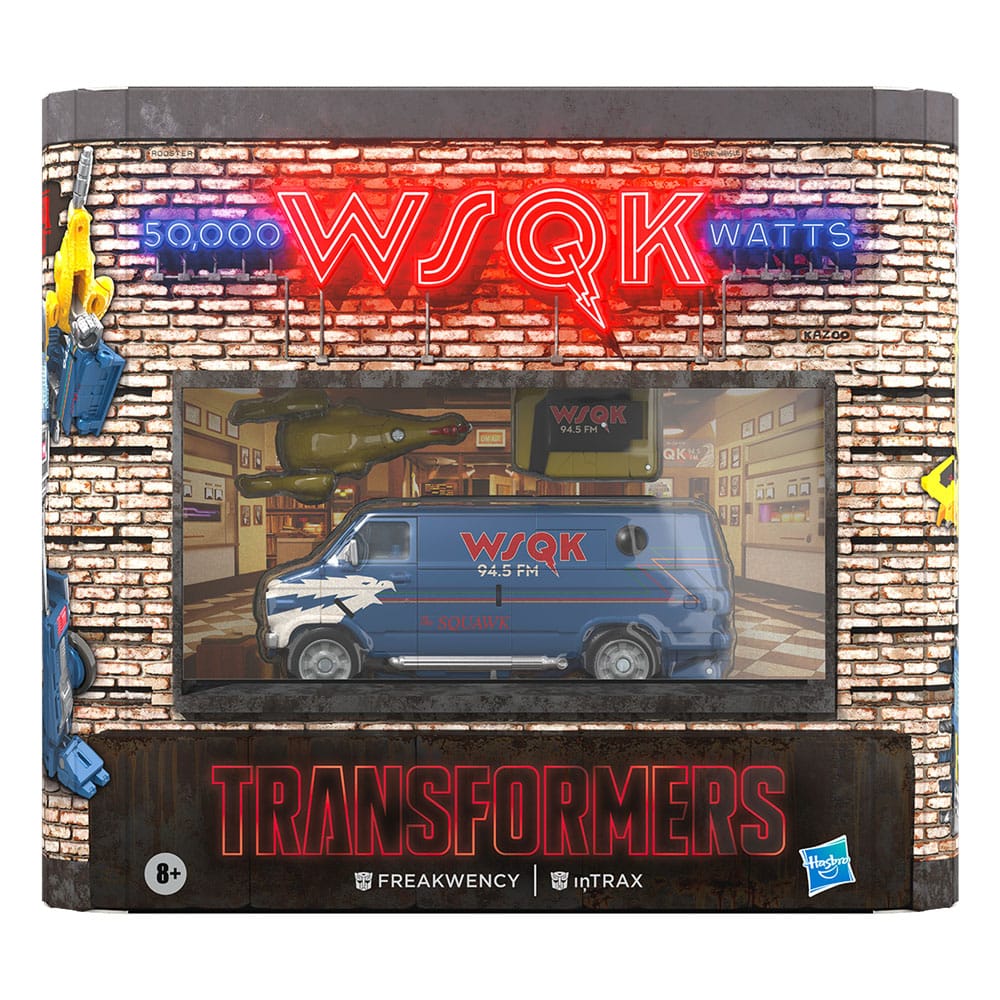 Stranger Things x Transformers Action Figure 2-Pack Freakwency &amp; 8-Trax 15 cm