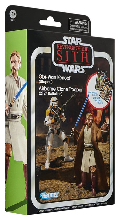 Star Wars Episode III Vintage Collection Action Figure 2-Pack Obi-Wan Kenobi & Airborne Clone Trooper 10 cm
