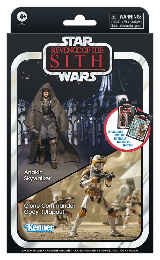 Star Wars Episode III Vintage Collection Action Figure 2-Pack Anakin Skywalker & Clone Commander Cody (Utapau) 10 cm