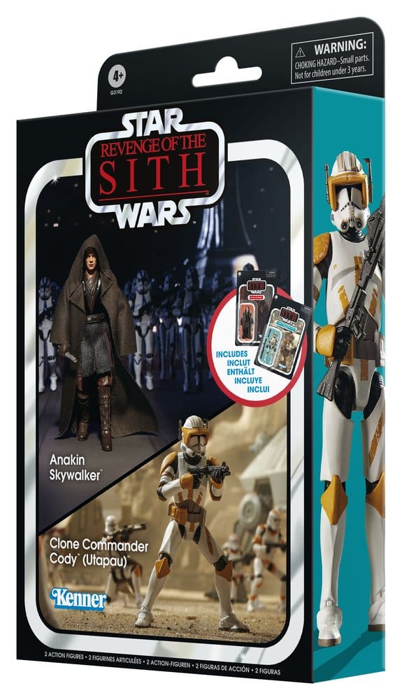 Star Wars Episode III Vintage Collection Action Figure 2-Pack Anakin Skywalker & Clone Commander Cody (Utapau) 10 cm
