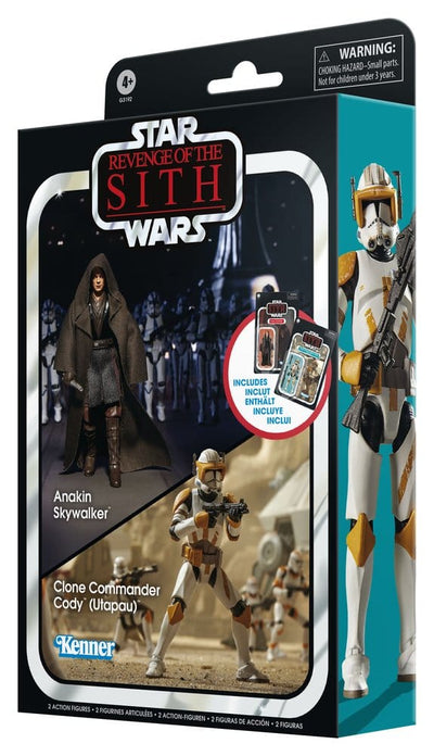 Star Wars Episode III Vintage Collection Action Figure 2-Pack Anakin Skywalker & Clone Commander Cody (Utapau) 10 cm