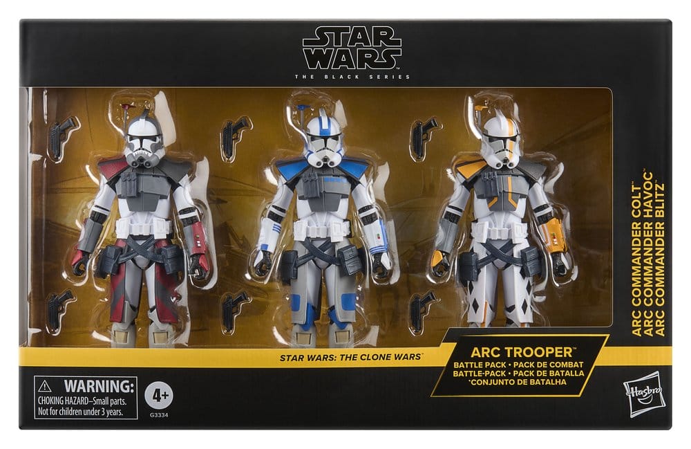 Star Wars: The Clone Wars Black Series Action Figure 3-Pack ARC Trooper Havoc, Colt & Blitz 15 cm