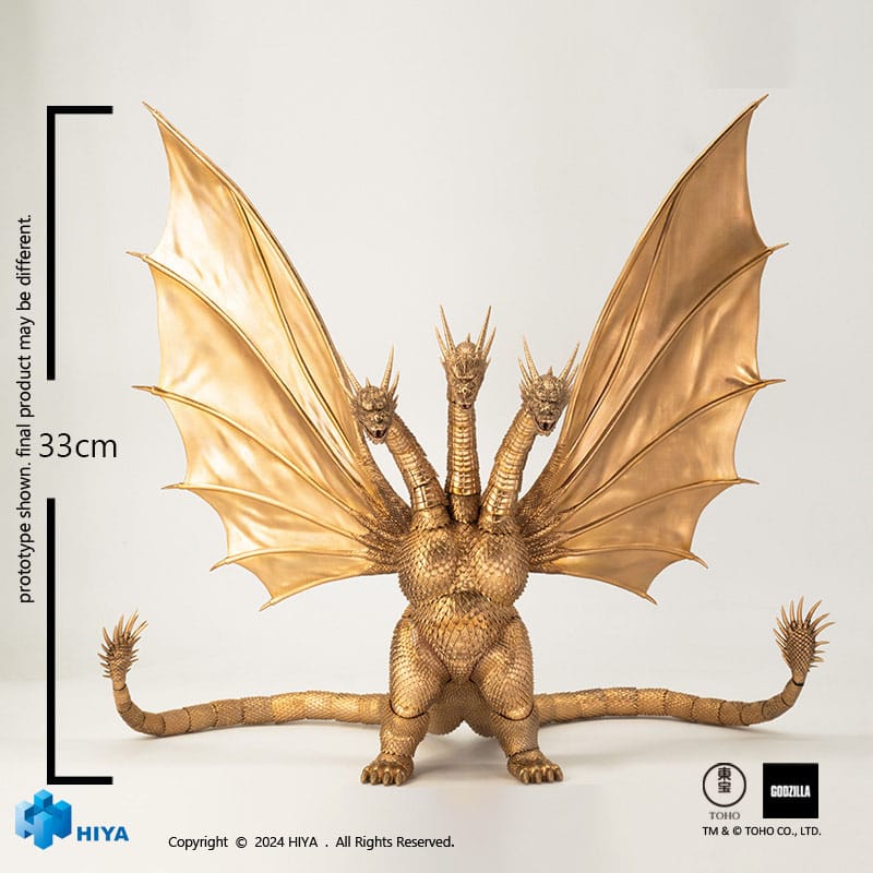 Godzilla Exquisite Basic Action Figure Godzilla vs King Ghidorah King Ghidorah 25 cm - Damaged packaging