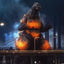 Godzilla vs. Destoroyah (1995) Exquisite Basic Action Figure Burning Godzilla 18 cm