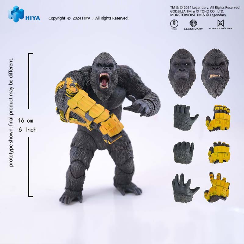 Godzilla x Kong: The New Empire Exquisite Basic Action Figure Kong B.E.A.S.T. Glove Ver. 16 cm