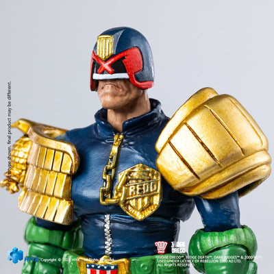 2000 AD Exquisite Mini Action Figure 1/18 Judge Dredd Gaze Into The Fist of Dredd 10 cm