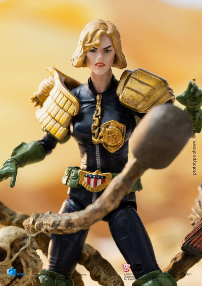 2000 AD Exquisite Mini Action Figure 1/18 Judge Dredd Judge Anderson VS The Dark Judges 10 cm - Damaged packaging