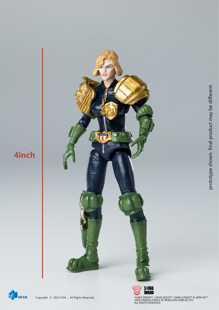 2000 AD Exquisite Mini Action Figure 1/18 Judge Dredd Judge Anderson VS The Dark Judges 10 cm - Damaged packaging