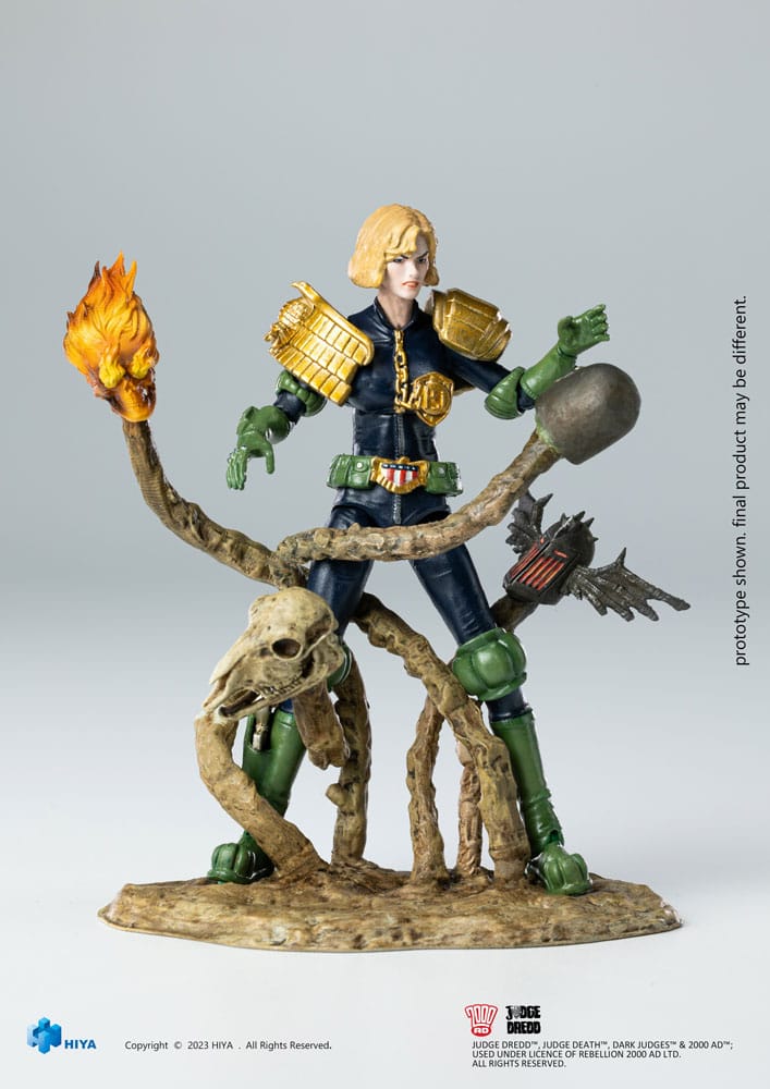 2000 AD Exquisite Mini Action Figure 1/18 Judge Dredd Judge Anderson VS The Dark Judges 10 cm - Damaged packaging