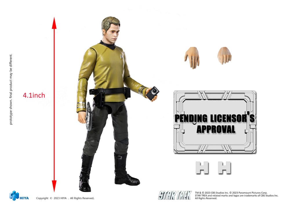 Star Trek Exquisite Mini Action Figure 1/18 Star Trek 2009 Kirk 10 cm