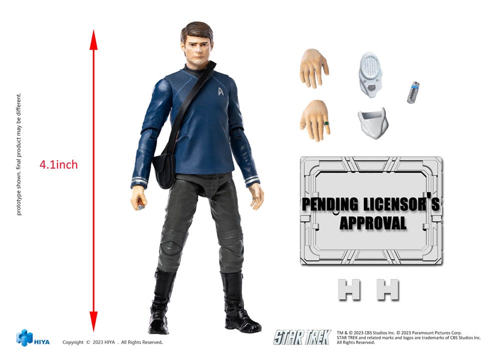 Star Trek Exquisite Mini Action Figure 1/18 Star Trek 2009 McCoy10 cm