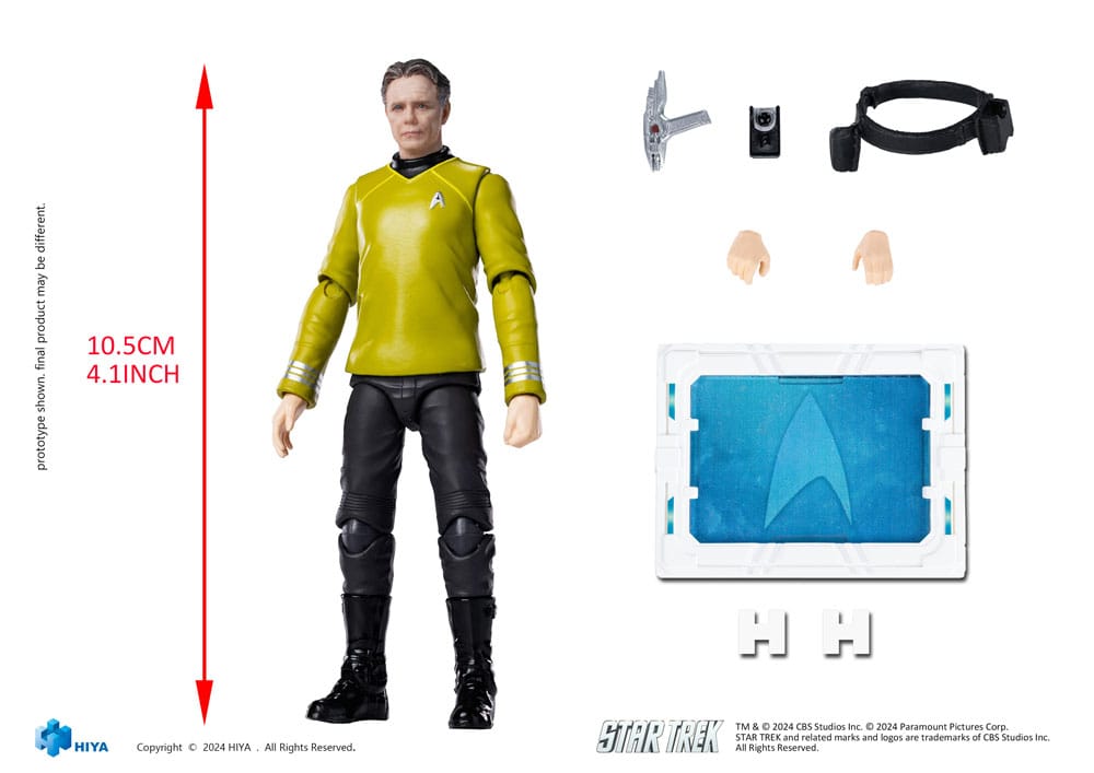 Star Trek 2009 Exquisite Mini Series Actionfigur 1/18 Pike 10 cm