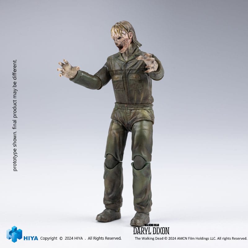 The Walking Dead Exquisite Mini Action Figure 1/18 Daryl Dixon Dark Eyes Walker 11 cm