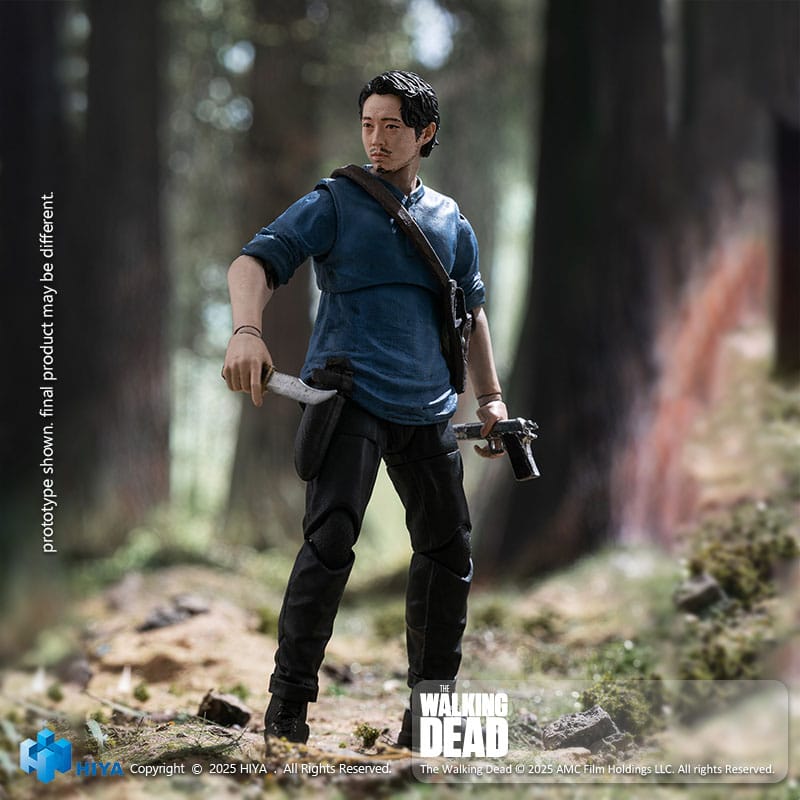 The Walking Dead Exquisite Mini Series  Actionfigur 1/18 Glenn 11 cm