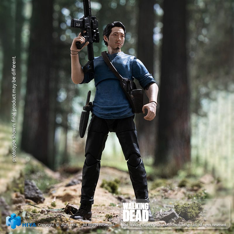 The Walking Dead Exquisite Mini Series  Actionfigur 1/18 Glenn 11 cm