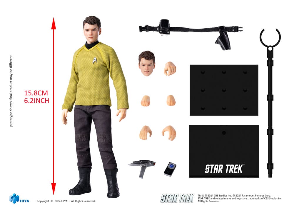 Star Trek 2009 Exquisite Super Series  Actionfigur 1/12 Chekov 16 cm