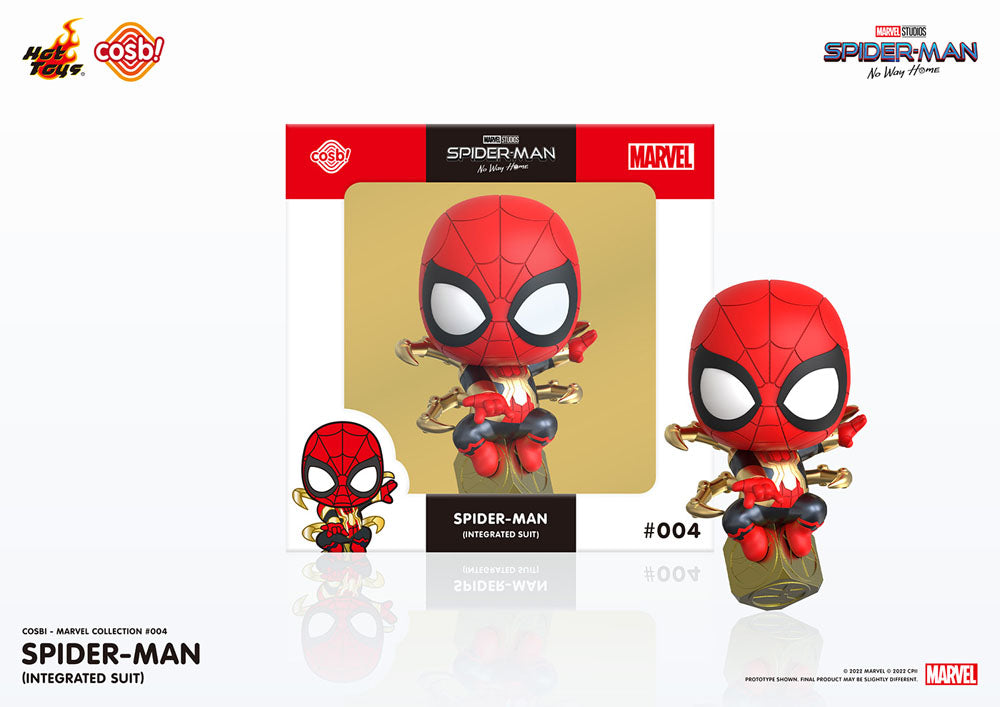 Spider-Man: No Way Home Cosbi Mini Figure Spider-Man (Integrated Suit) 8 cm