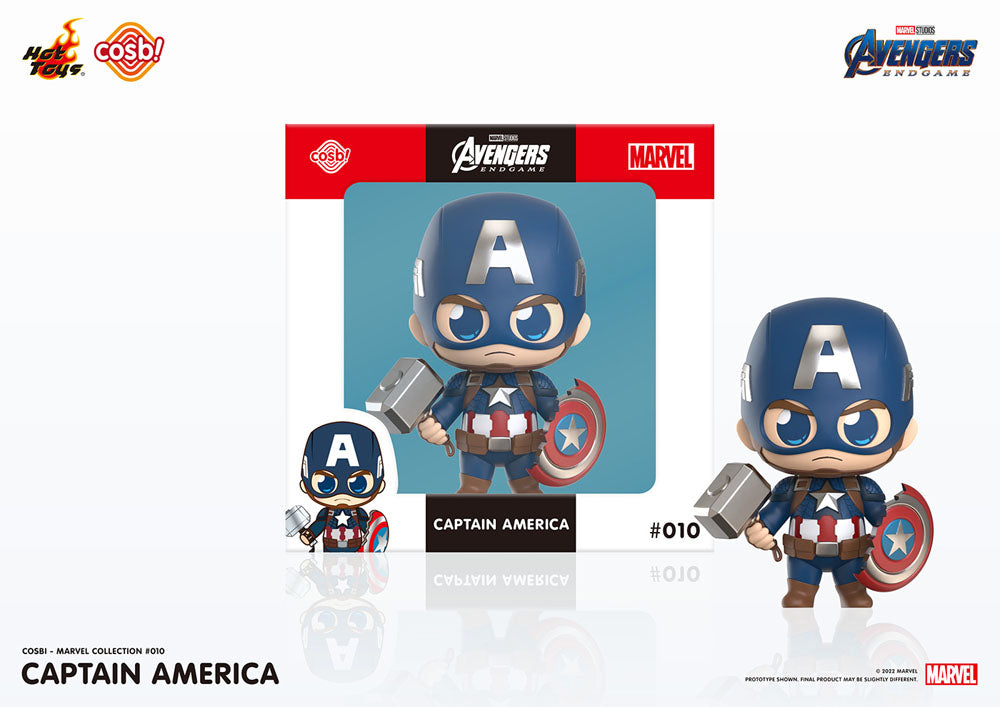 Avengers: Endgame Cosbi Mini Figure Captain America 8 cm