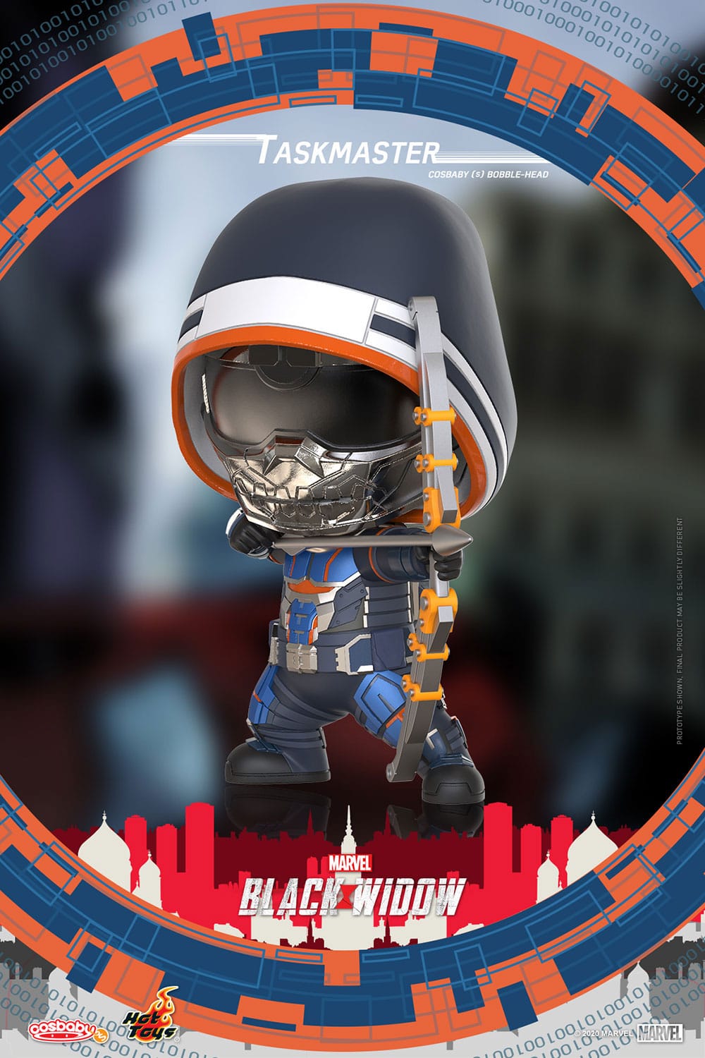 Black Widow Cosbaby (S) Mini Figure Taskmaster 10 cm