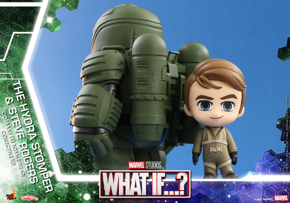 What If...? Cosbaby (S) Mini Figures Hydra Stomper & Steve Rogers 10 cm