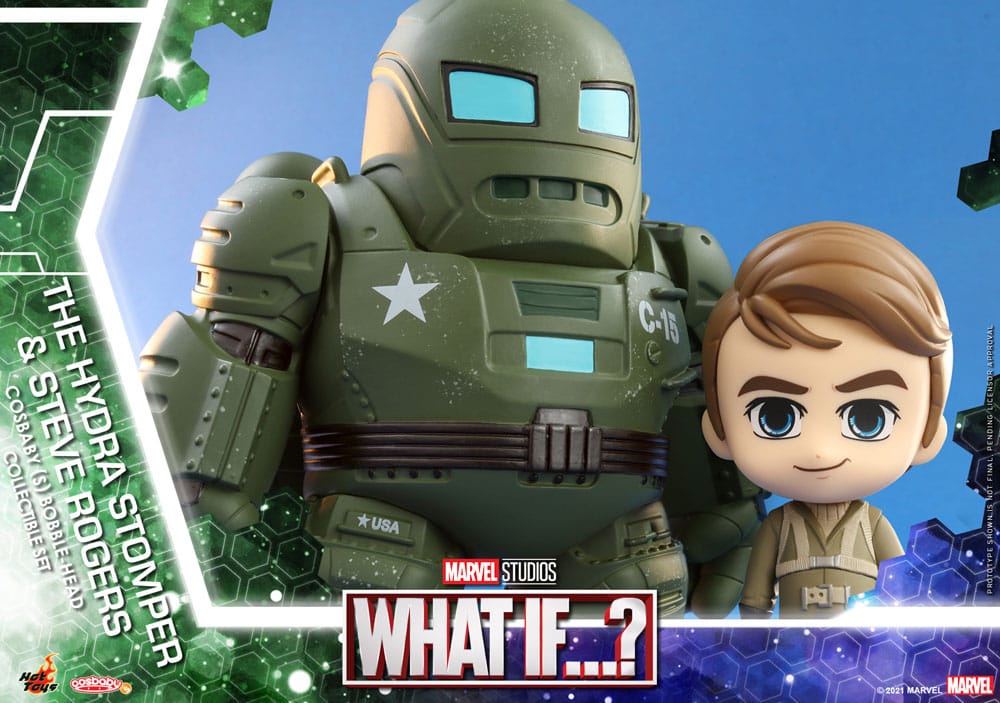 What If...? Cosbaby (S) Mini Figures Hydra Stomper & Steve Rogers 10 cm