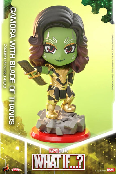 What If...? Cosbaby (S) Mini Figure Gamora (with Blade of Thanos) 10 cm