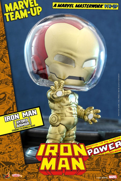 Marvel Comics Cosbaby (S) Mini Figure Iron Man (Hydro Armor) 10 cm