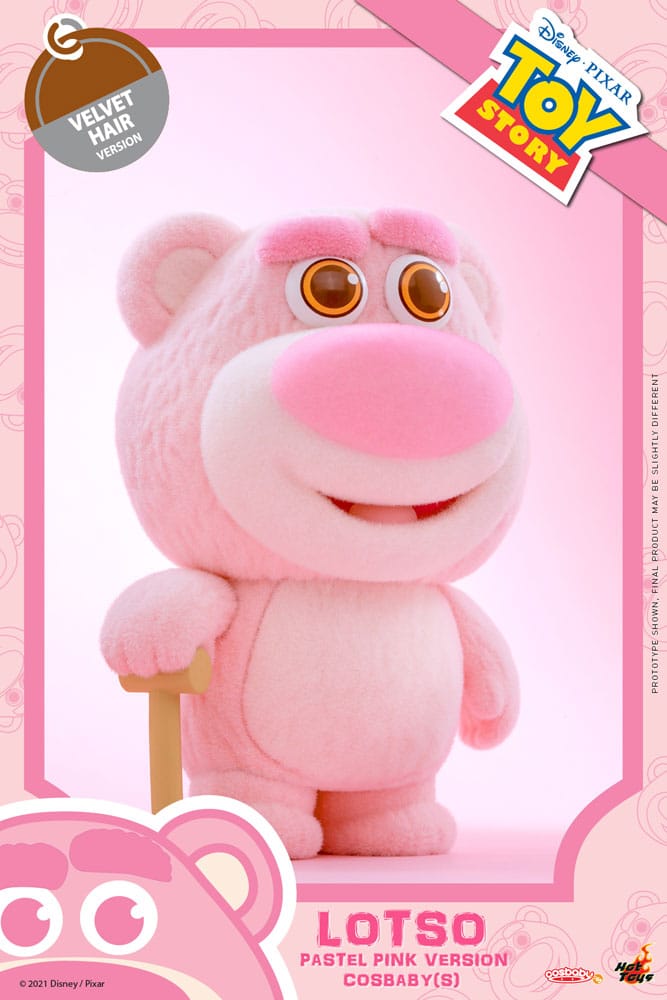 Toy Story 3 Cosbaby (S) Mini Figure Lotso (Pastel Pink Version) 10 cm