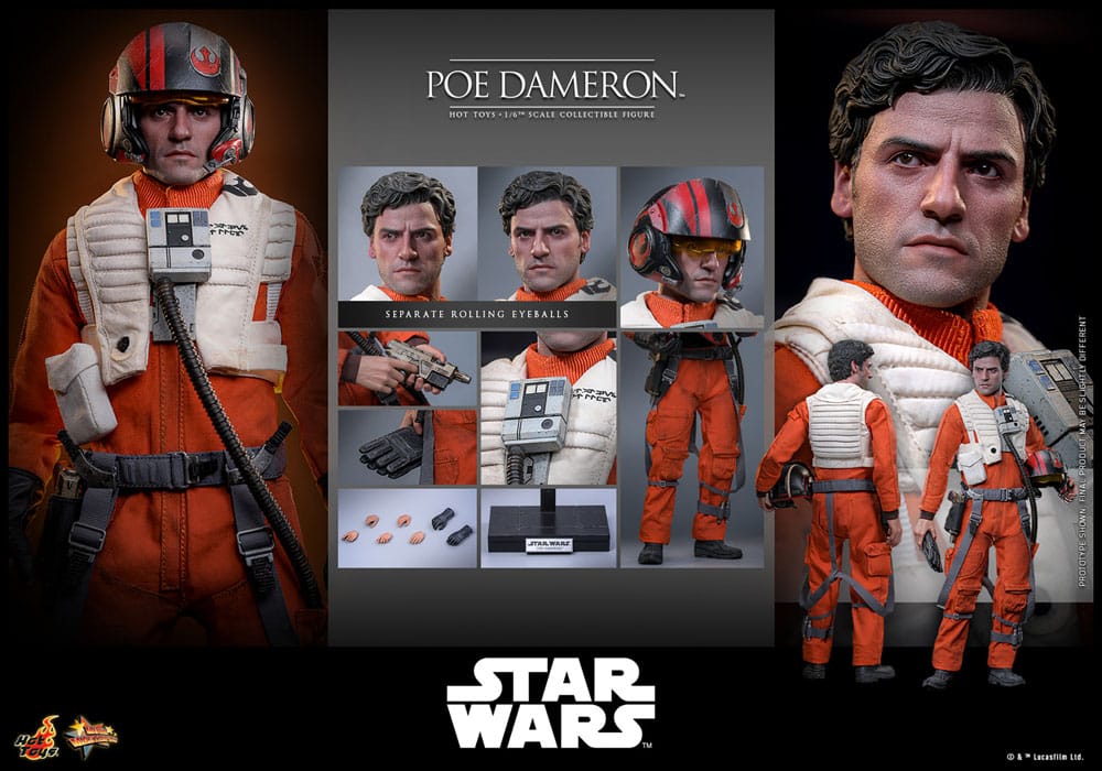 Star Wars Action Figure 1/6 Poe Dameron 30 cm