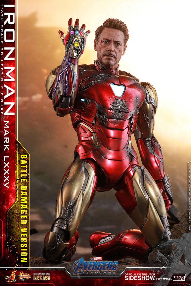 Avengers: Endgame Movie Masterpiece Diecast Action Figure 1/6 Iron Man Mark LXXXV (Battle Damaged Version) Special Edition 32 cm