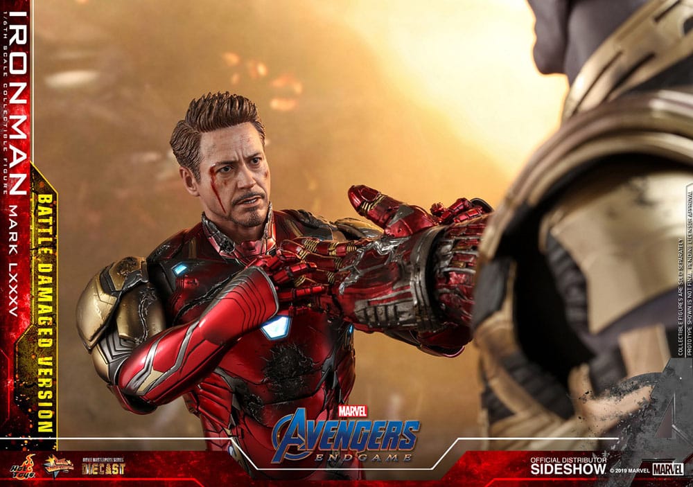 Avengers: Endgame Movie Masterpiece Diecast Action Figure 1/6 Iron Man Mark LXXXV (Battle Damaged Version) Special Edition 32 cm