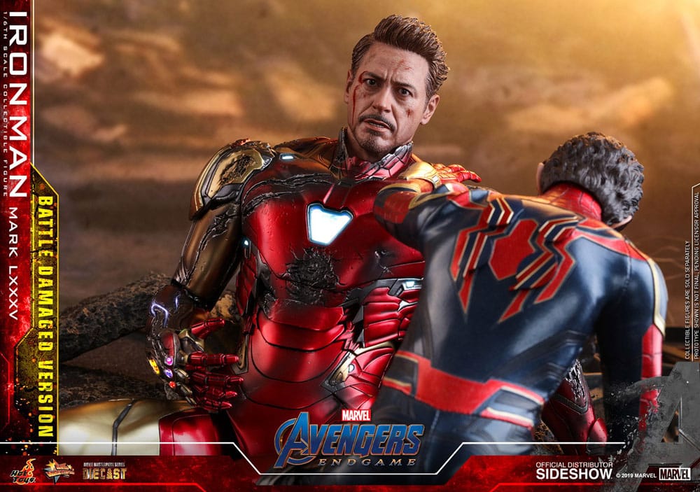 Avengers: Endgame Movie Masterpiece Diecast Action Figure 1/6 Iron Man Mark LXXXV (Battle Damaged Version) Special Edition 32 cm