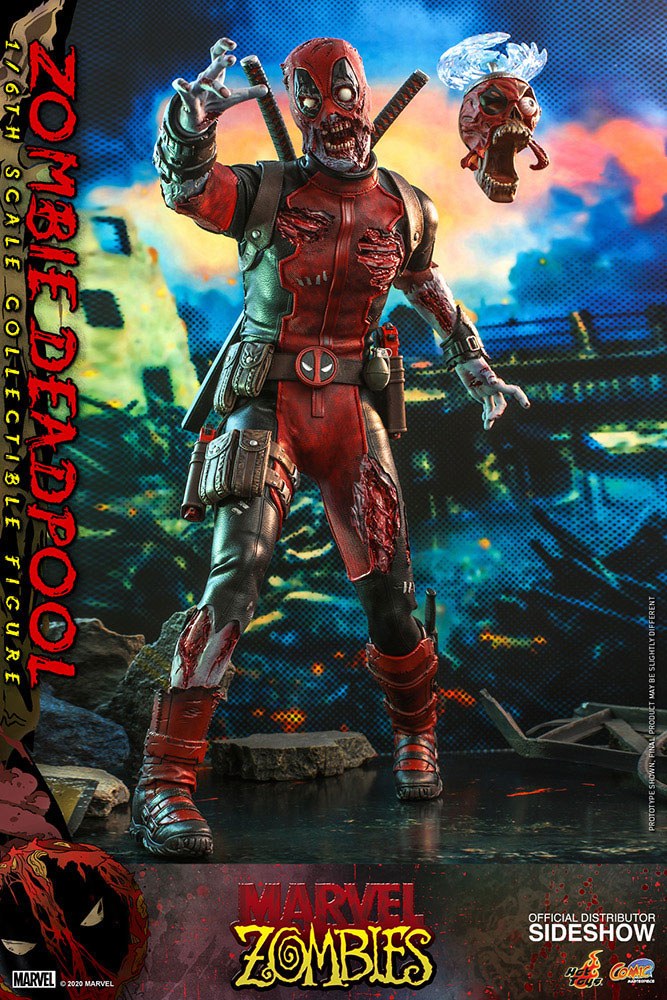 Marvel Zombies Comic Masterpiece Action Figure 1/6 Zombie Deadpool 31 cm