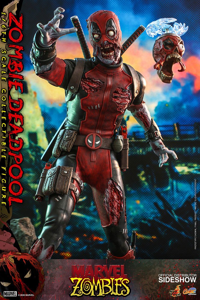 Marvel Zombies Comic Masterpiece Action Figure 1/6 Zombie Deadpool 31 cm