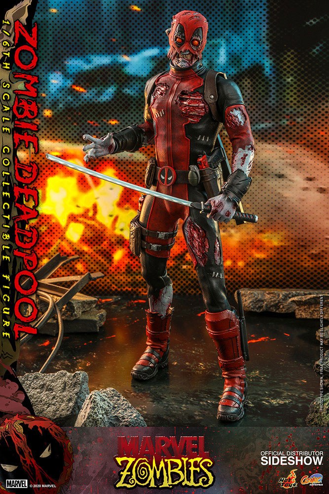 Marvel Zombies Comic Masterpiece Action Figure 1/6 Zombie Deadpool 31 cm