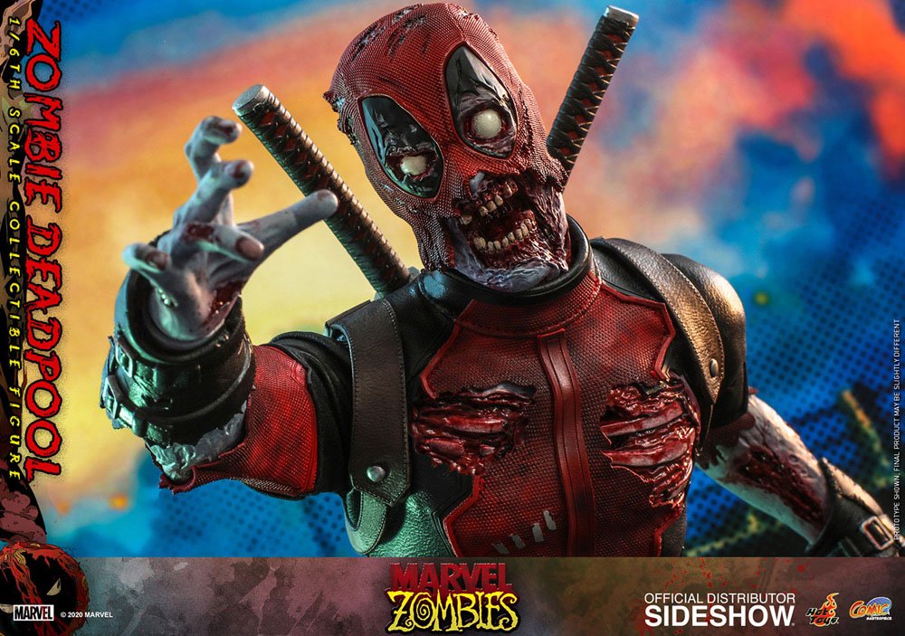 Marvel Zombies Comic Masterpiece Action Figure 1/6 Zombie Deadpool 31 cm