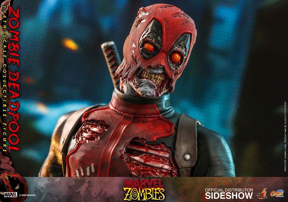 Marvel Zombies Comic Masterpiece Action Figure 1/6 Zombie Deadpool 31 cm