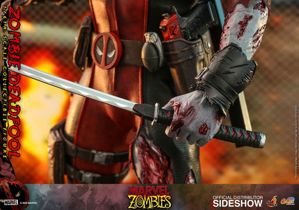 Marvel Zombies Comic Masterpiece Action Figure 1/6 Zombie Deadpool 31 cm