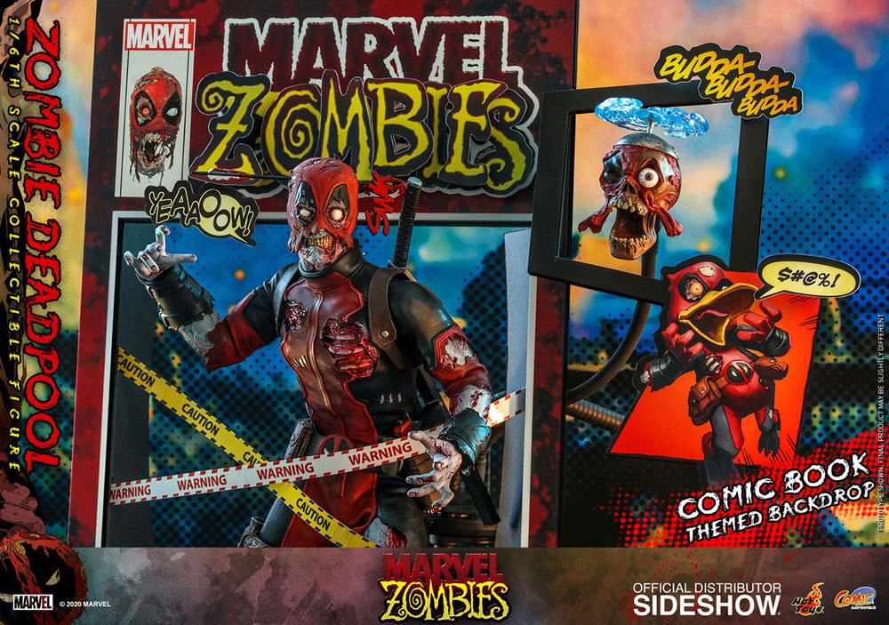 Marvel Zombies Comic Masterpiece Action Figure 1/6 Zombie Deadpool 31 cm