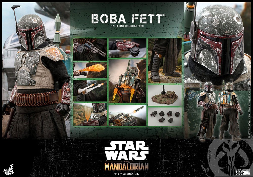 Star Wars The Mandalorian Action Figure 1/6 Boba Fett 30 cm