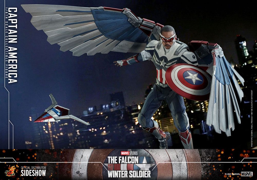 The Falcon and The Winter Soldier Action Figure 1/6 Captain America 30 cm