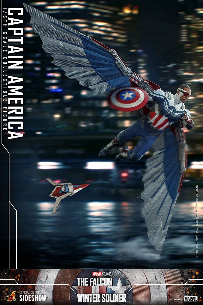 The Falcon and The Winter Soldier Action Figure 1/6 Captain America 30 cm