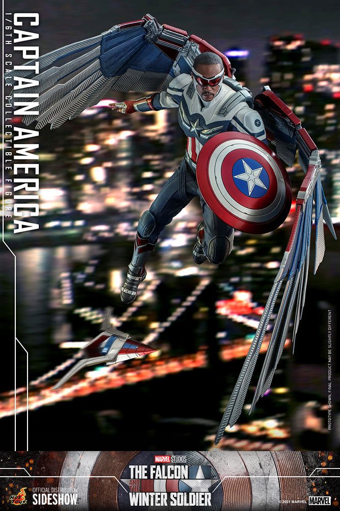 The Falcon and The Winter Soldier Action Figure 1/6 Captain America 30 cm