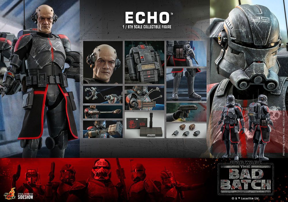 Star Wars The Bad Batch Action Figure 1/6 Echo 29 cm