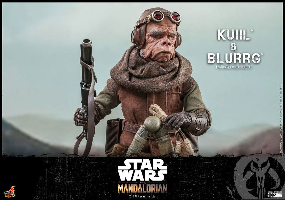 Star Wars The Mandalorian Action Figure 2-Pack 1/6 Kuiil & Blurrg 37 cm