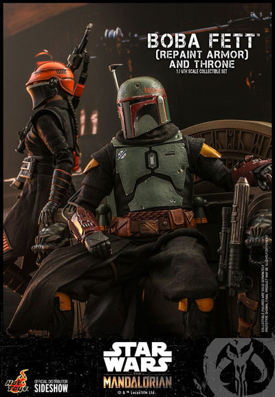 Star Wars: The Mandalorian Action Figure 1/6 Boba Fett Repaint Armor and Throne Special Edition 30 cm