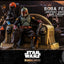 Star Wars The Mandalorian Action Figure 1/6 Boba Fett (Repaint Armor) and Throne 30 cm